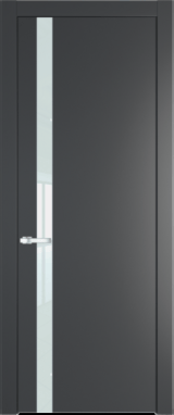 Межкомнатная дверь Profil Doors 18 PW Lacobel Белый лак Графит (Pantone 425С)