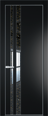 Межкомнатная дверь Profil Doors 20 PA Серебро Лоран узор золото Сэнд