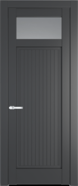 Межкомнатная дверь Profil Doors 3.3.2 PM Прозрачное Графит (Pantone 425С)