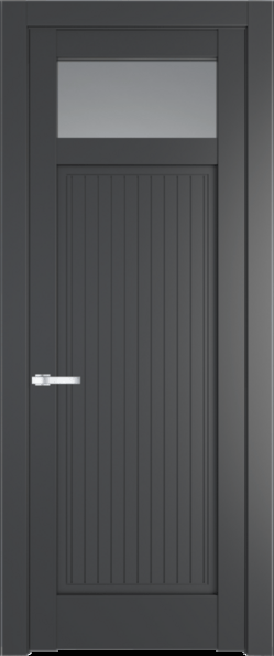 Межкомнатная дверь Profil Doors 3.3.2 PM Прозрачное Графит (Pantone 425С)