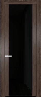 Межкомнатная дверь Profil Doors 1.13 N Черный триплекс Дуб Тобакко