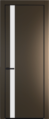 Межкомнатная дверь Profil Doors 22 PA Черный матовый RAL9005 Lacobel Черный лак Сэнд