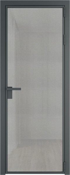 Алюминиевая дверь Profil Doors 1 AG Серая ночь Рэте