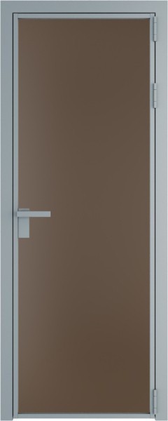 Алюминиевая дверь Profil Doors 1 AG Серебро Монохром гляссе