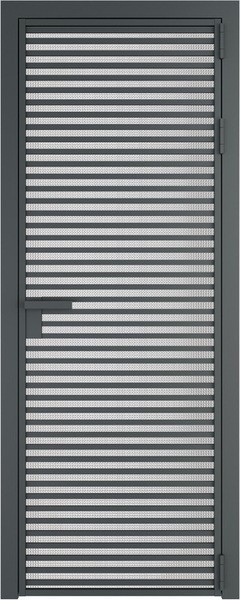 Алюминиевая дверь Profil Doors 12 AG Серая ночь Кризет