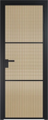 Алюминиевая дверь Profil Doors 13 AG Черный матовый Мору Золото
