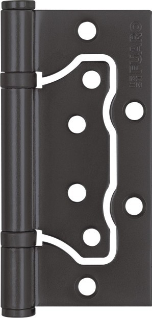 Петля Fuaro (Фуаро) универсальная без врезки IN4500W-BL GR (500-2BB/BL 100x2,5) графит БЛИСТЕР