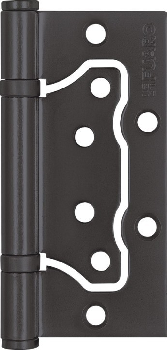 Петля Fuaro (Фуаро) универсальная без врезки IN4500W-BL GR (500-2BB/BL 100x2,5) графит БЛИСТЕР