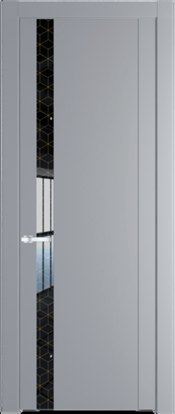 Межкомнатная дверь Profil Doors 1.2 P Лоран узор золото Смоки (RAL 870-02)
