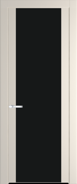 Межкомнатная дверь Profil Doors 1.7 P Монохром черный Кремовая Магнолия (RAL 120-04)