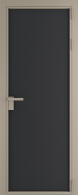 Алюминиевая дверь Profil Doors Orange 1 AP.O Блэк элегант Никель матовый
