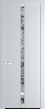 Межкомнатная дверь Profil Doors 1.8 P Атриум серебро Вайт (RAL 110 96 02)