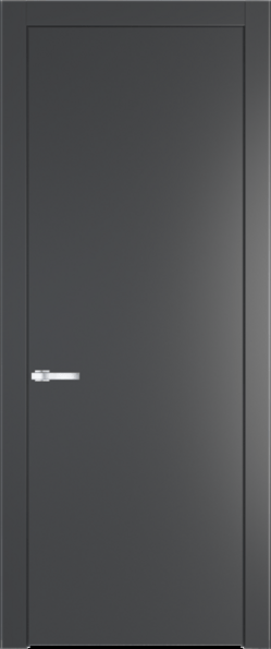 Межкомнатная дверь Profil Doors 1 PW Графит (Pantone 425С)
