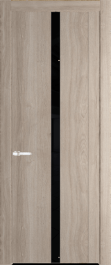 Межкомнатная дверь Profil Doors 1.8 N Lacobel Черный лак Дуб Сонома
