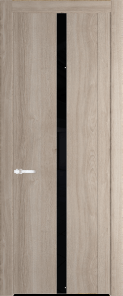 Межкомнатная дверь Profil Doors 1.8 N Lacobel Черный лак Дуб Сонома