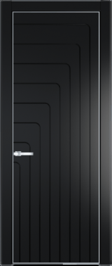 Межкомнатная дверь Profil Doors 10 PA Серебро Блэк