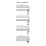 Стойки коробочного блока REVERSE 250 мм
