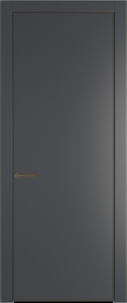 Межкомнатная дверь Profil Doors 1 PA Деорэ Графит (Pantone 425С)