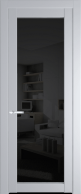 Межкомнатная дверь Profil Doors 1.1.2 PD Черное тонированное Лайт Грей (RAL 870-01)