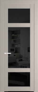 Межкомнатная дверь Profil Doors 1.3.2 PD Черное тонированное Сэнд