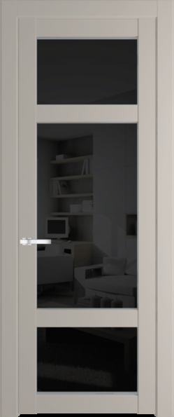 Межкомнатная дверь Profil Doors 1.3.2 PD Черное тонированное Сэнд