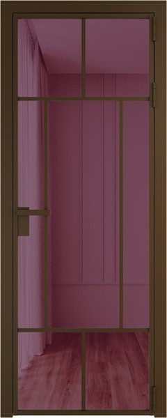 Алюминиевая дверь Profil Doors 10 AG Деорэ Фиолетовый Шпион