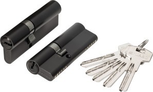 Цилиндровый Fuaro (Фуаро) механизм (200 ZA/80) 2000ZAKey80(30+10+40) BL черный 5Key