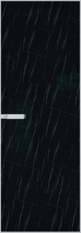 Алюминиевая дверь Profil Doors 1AGN Вайт Неро мрамор