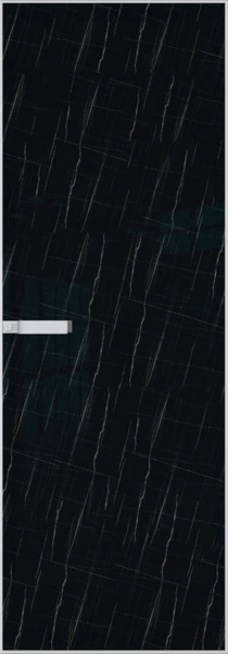 Алюминиевая дверь Profil Doors 1AGN Вайт Неро мрамор