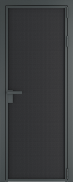Алюминиевая дверь Profil Doors Orange 1 AP.O Блэк элегант Серая ночь
