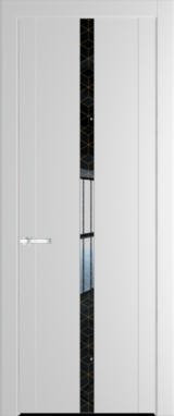 Межкомнатная дверь Profil Doors 1.8 P Лоран узор золото Крем Вайт (RAL 120-02)