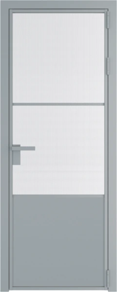 Алюминиевая дверь Profil Doors 20 AG Серебро Мору белое