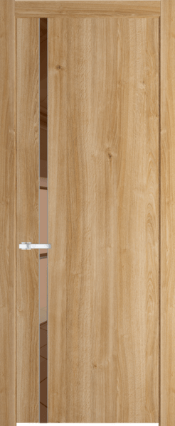 Межкомнатная дверь Profil Doors 21 NW Зеркало Bronza Дуб Карамель