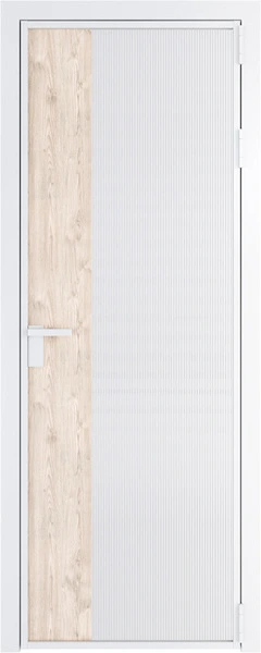 Алюминиевая дверь Profil Doors 7 AG Вайт Мору белое Каштан темный