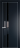 Межкомнатная дверь Profil Doors 20 PA Серебро Lacobel Черный лак Нэви Блу (RAL 7016)