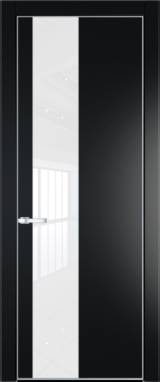 Межкомнатная дверь Profil Doors Orange 19 PE.O Лак классик Блэк Серебро