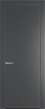 Межкомнатная дверь Profil Doors 1 PA Никель матовый Графит (Pantone 425С)