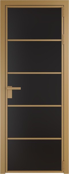 Алюминиевая дверь Profil Doors 14 AG Золото Монохром черный
