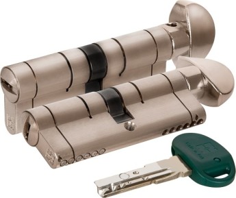 Цилиндровый механизм Mottura (Моттура) с вертушкой C31F364601RC5 (82 мм/31+10+41), МАТ.НИКЕЛЬ (верт. 99.506)