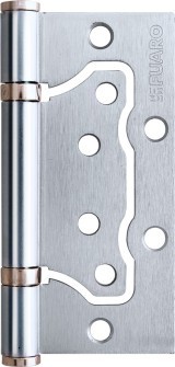 Петля Fuaro (Фуаро) универсальная без врезки IN4500W-BL SSC (500-2BB/BL 100x2,5) сатинированный хром БЛИСТЕР