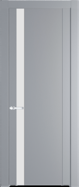 Межкомнатная дверь Profil Doors 1.2 P Монохром белый просветленный Смоки (RAL 870-02)