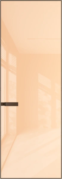 Алюминиевая дверь Profil Doors 1AGN ГЛЯНЕЦ Деорэ Бежевый лак