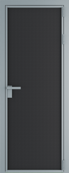 Алюминиевая дверь Profil Doors Orange 1 AP.O Блэк элегант Серебро