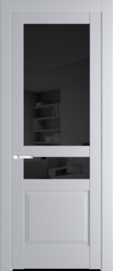 Межкомнатная дверь Profil Doors 4.5.4 PD Лайт Грей (RAL 870-01) Черное тонированное