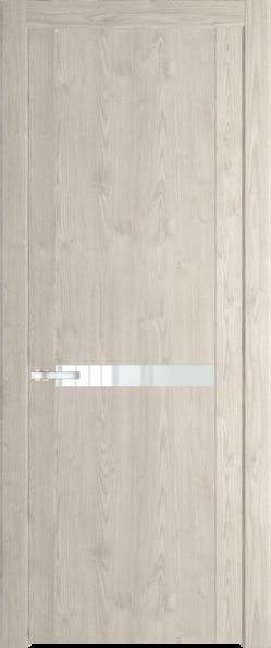 Межкомнатная дверь Profil Doors 1.4 N Lacobel Белый лак Каштан светлый