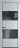 Межкомнатная дверь Profil Doors 22 PA Черный матовый RAL9005 Зеркало Grey Лайт Грей (RAL 870-01)