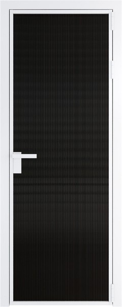Алюминиевая дверь Profil Doors 1 AG Вайт Мору Черный