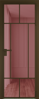 Алюминиевая дверь Profil Doors 10 AG Деорэ Розовое шпион