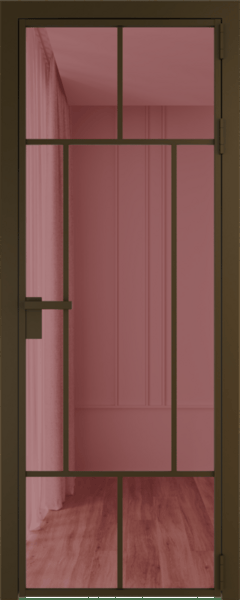 Алюминиевая дверь Profil Doors 10 AG Деорэ Розовое шпион