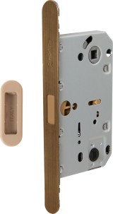 Магнитная Armadillo (Армадилло) защелка WC с ответной планкой GRAVITY.PRO G01.196.50.96 AB бронза